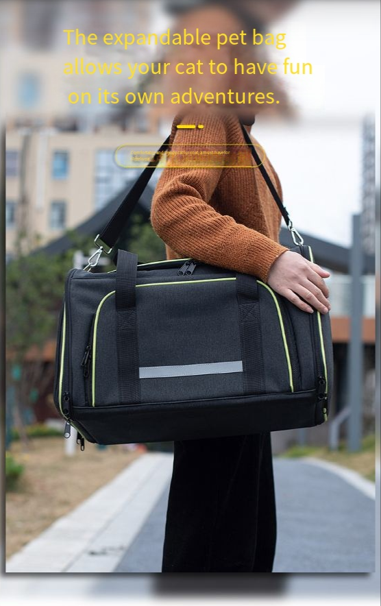 Portable One-Shoulder Folding Pet Carrier Bag